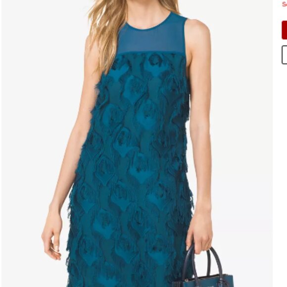 Michael Kors Dresses & Skirts - MICHAEL Michael Kors Feather-Trim Dress Size 6